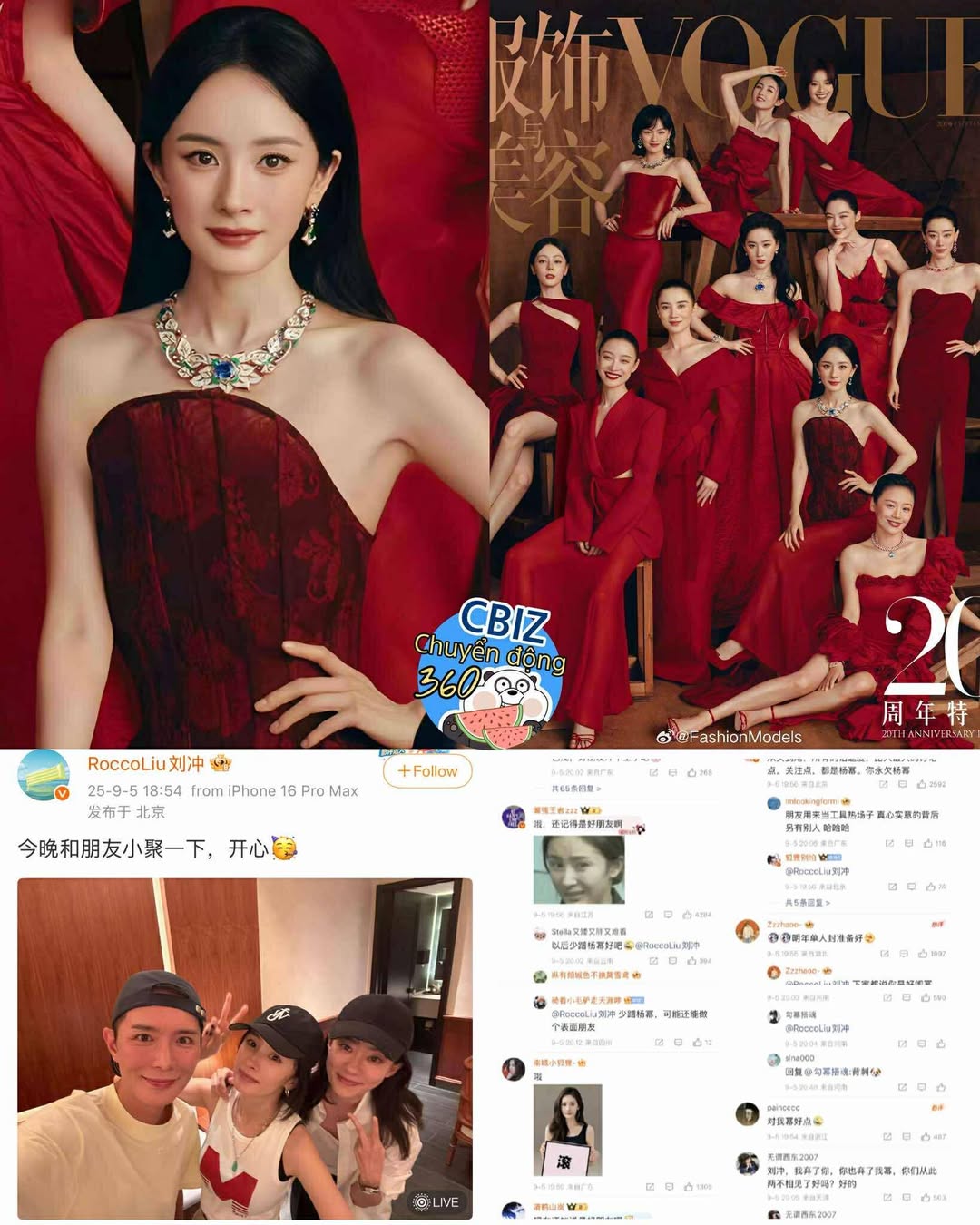 Fan Dương Mịch 'trộn gỏi' Lưu Xung trên Weibo sau bìa Vogue China 2 542711204 1217762013373037 3449080669793909212 n
