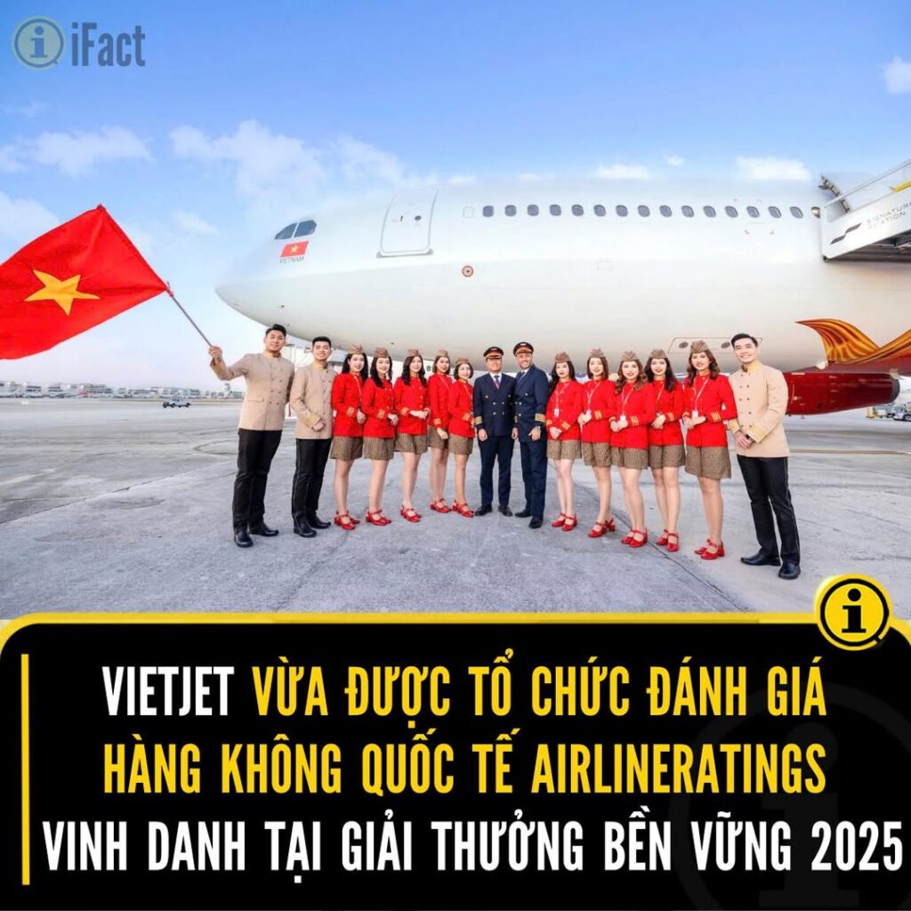 Vietjet lọt vào top hãng hàng không bền vững toàn cầu 2025 2 542744342 1205847341581087 7090637304150951486 n