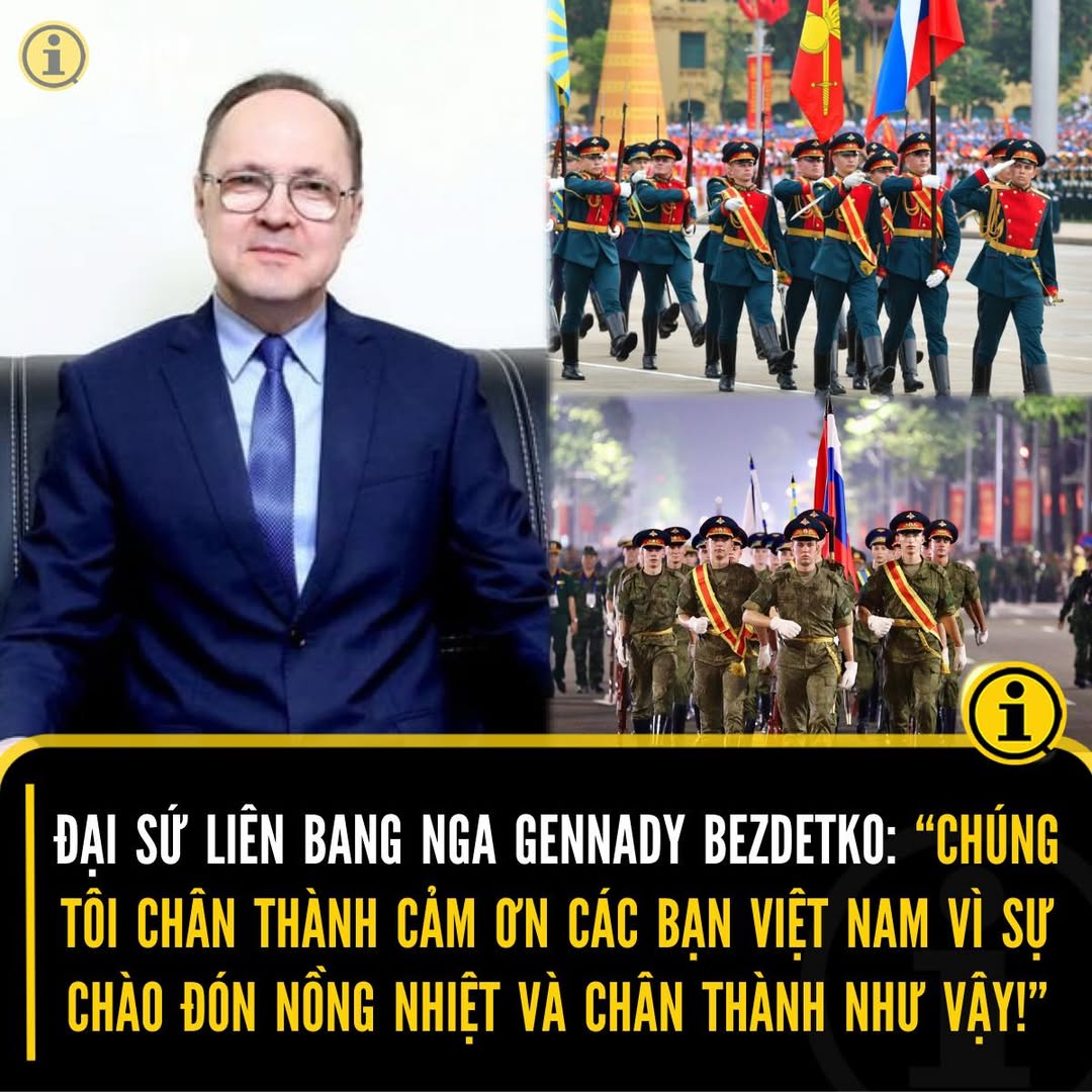 Nga cảm ơn Việt Nam vì sự chào đón nồng nhiệt tại lễ diễu binh 2 542750452 1206640654835089 6015777708225611753 n