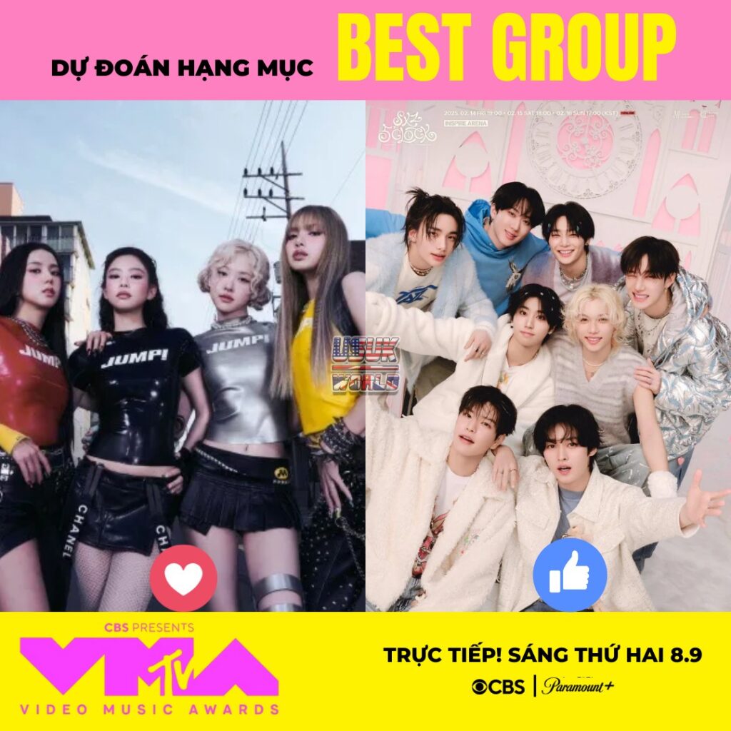 Cuộc Chiến Giữa BLACKPINK và Stray Kids Tại MTV VMAs 2025 2 MTV VMAs 2025
