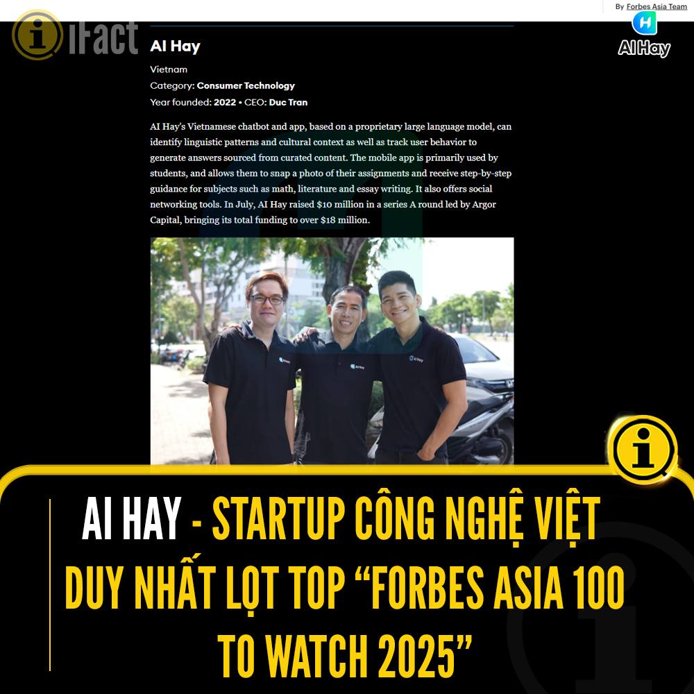 AI Hay: Startup Việt Nam duy nhất vào Top Forbes Asia 2025 2 544632712 1205674141598407 2908080832913976256 n