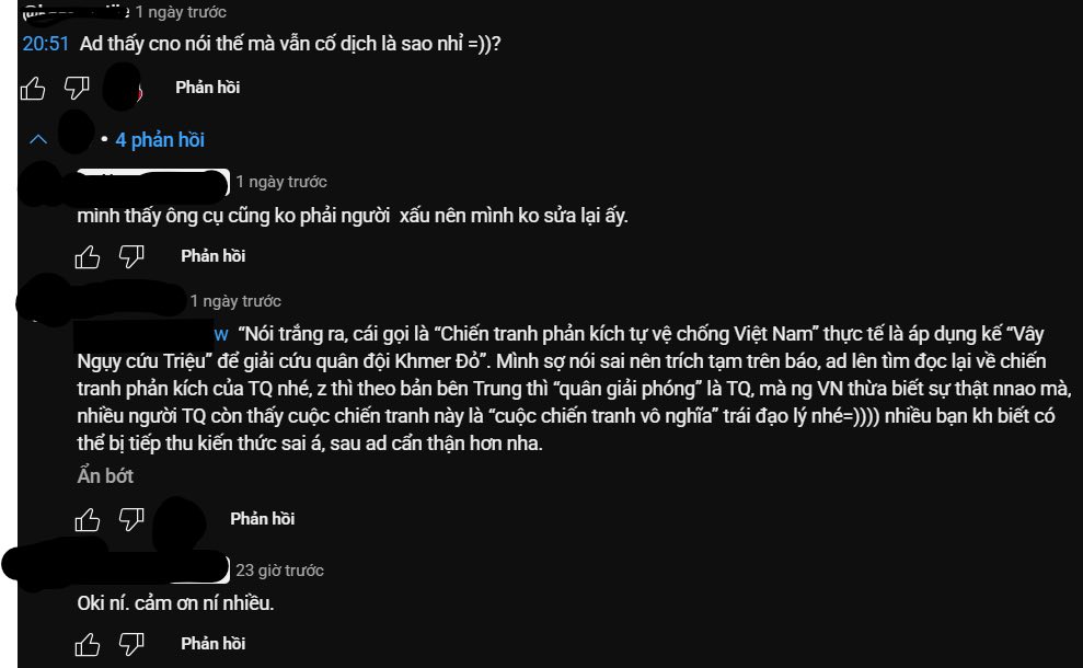 Ý kiến về video gây tranh cãi về lịch sử Việt Nam 3 545529803 122179223054427003 5286460648406995003 n