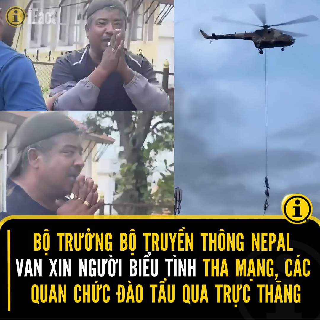 Bộ trưởng Truyền thông Nepal bị người biểu tình truy lùng 2 545662387 1210441624454992 646121457300299505 n