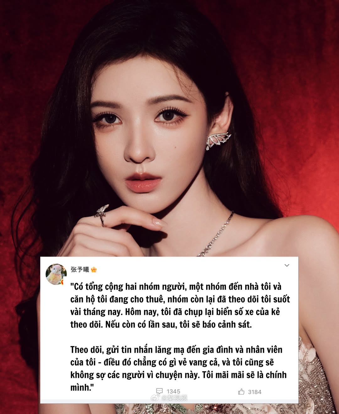 Trương Dư Hi lên tiếng về việc bị theo dõi suốt nhiều tháng 2 547344765 777242531726285 5339039517867609300 n