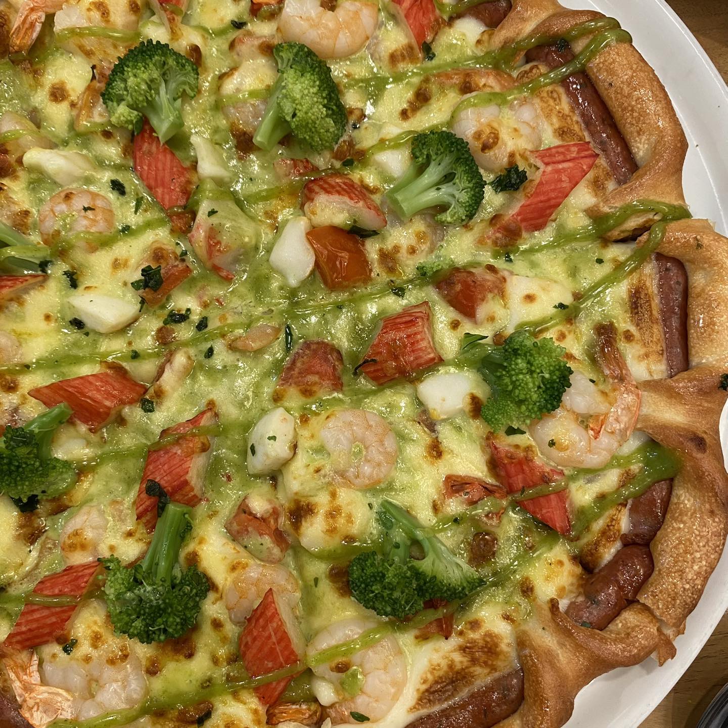 Pizza Hải Sản Pesto Xanh Full Topping đã trở lại! 5 548215215 1183939797100062 734025508936814350 n