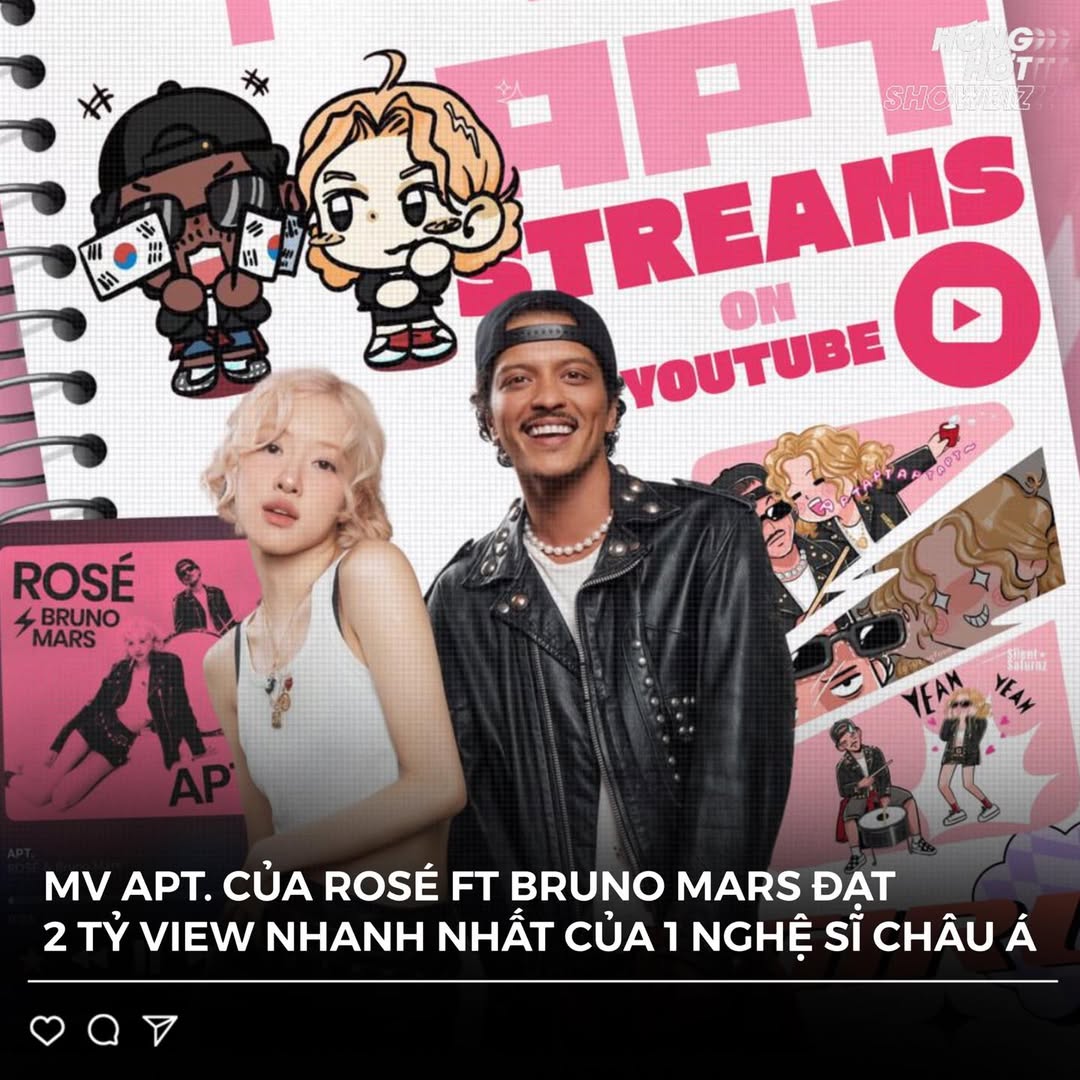 MV APT. của ROSÉ & Bruno Mars đạt 2 tỷ lượt xem ấn tượng 2 548965672 1200276405457597 8565929504482646649 n