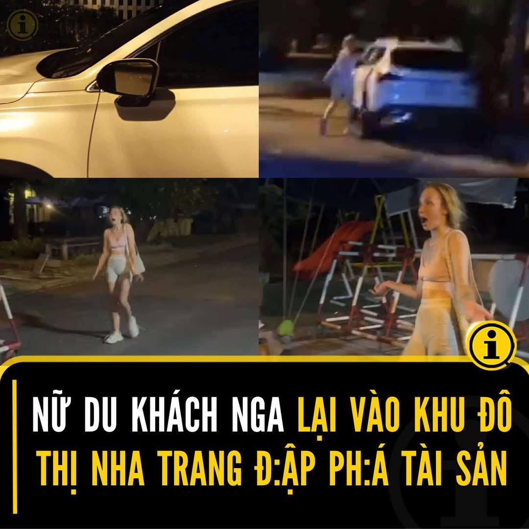 Nữ du khách Nga phá hoại khu đô thị An Viên giữa đêm khuya 2 549616337 1218213147011173 3278346503534553107 n