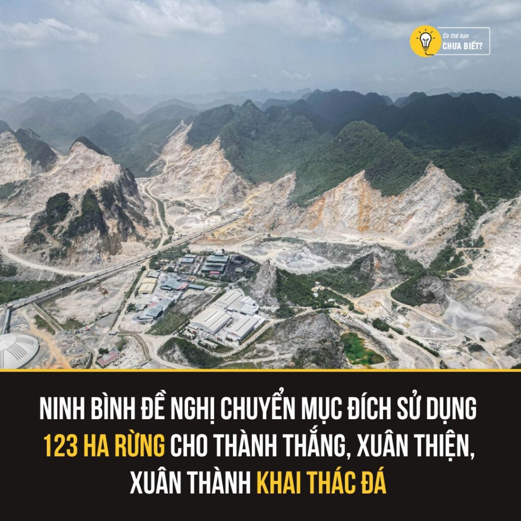 Ninh Bình xin chuyển 123ha rừng phòng hộ cho khai thác đá vôi 2 550036577 1361354912326067 48326797035834855 n