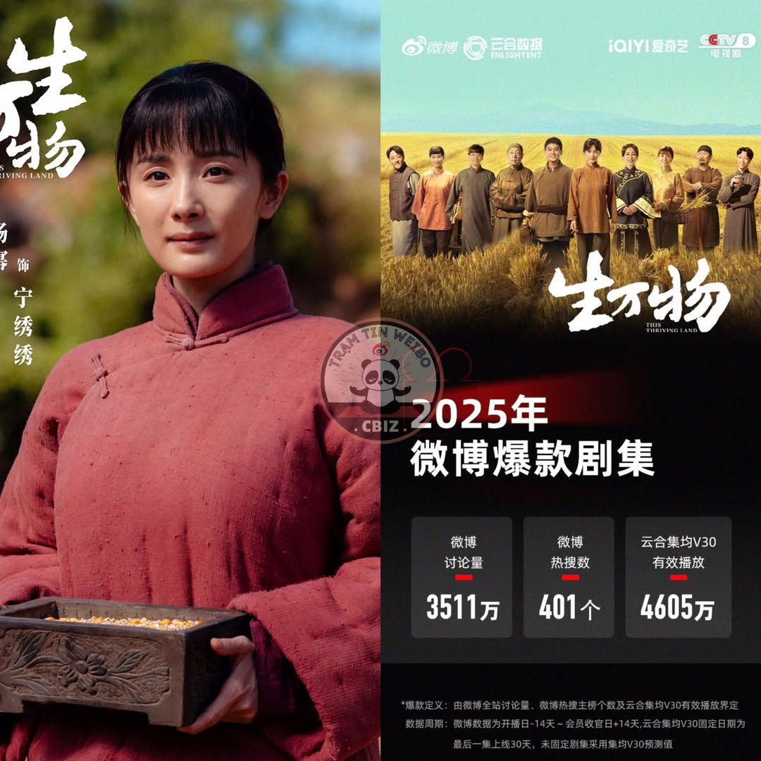 Phim “Sinh Vạn Vật” được Weibo công nhận là ăn khách năm 2025 2 552176697 122287032812031198 6701791308254553570 n