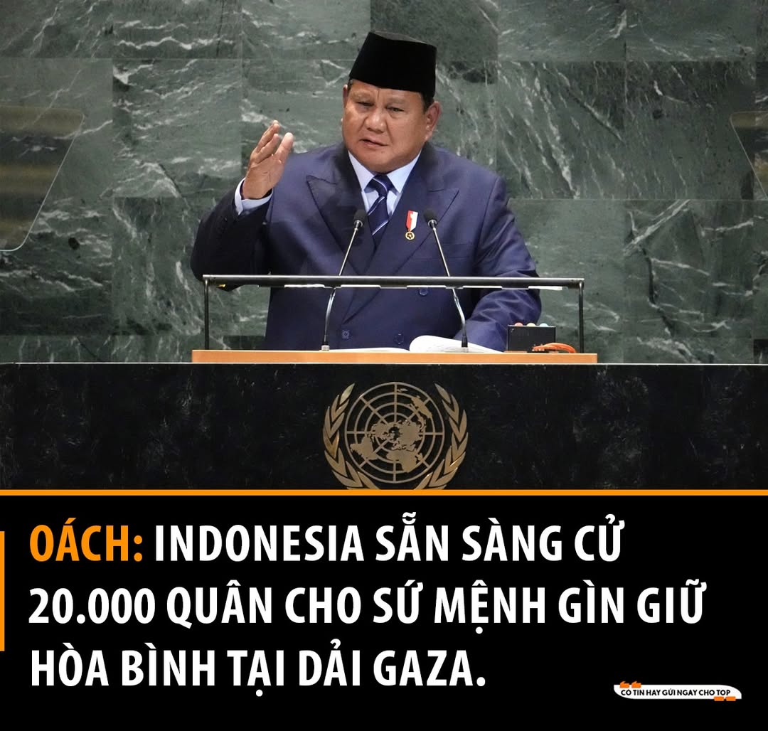 Indonesia Sẵn Sàng Cử 20.000 Quân Đến Gaza Gìn Giữ Hòa Bình 2 553028657 1244154367757139 741599085225041109 n