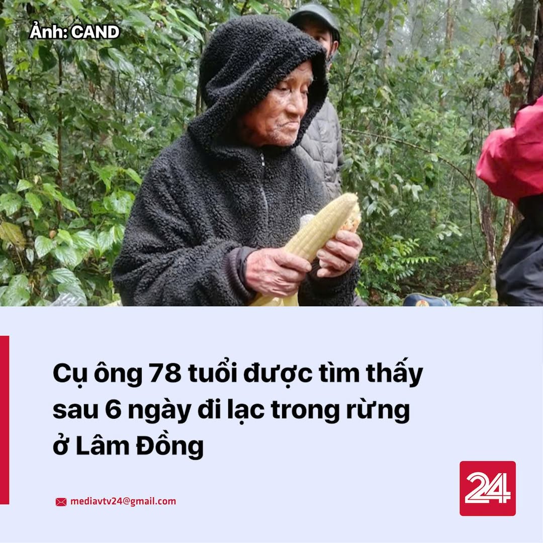 Cụ ông 78 tuổi được cứu sau 6 ngày lạc trong rừng Đà Lạt 2 553216663 1123287896673747 6936858634164940317 n