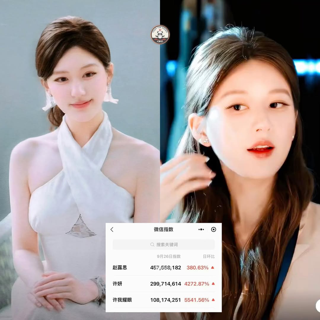 Triệu Lộ Tư dẫn đầu bảng xếp hạng WeChat với số liệu ấn tượng 2 556018930 122287790498031198 2067654140432112740 n