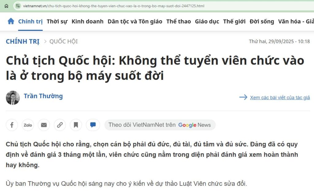 Dự thảo Luật Viên chức sửa đổi: Bước tiến trong quản lý nguồn nhân lực 2 556913683 1227622979407690 1030037348432195186 n