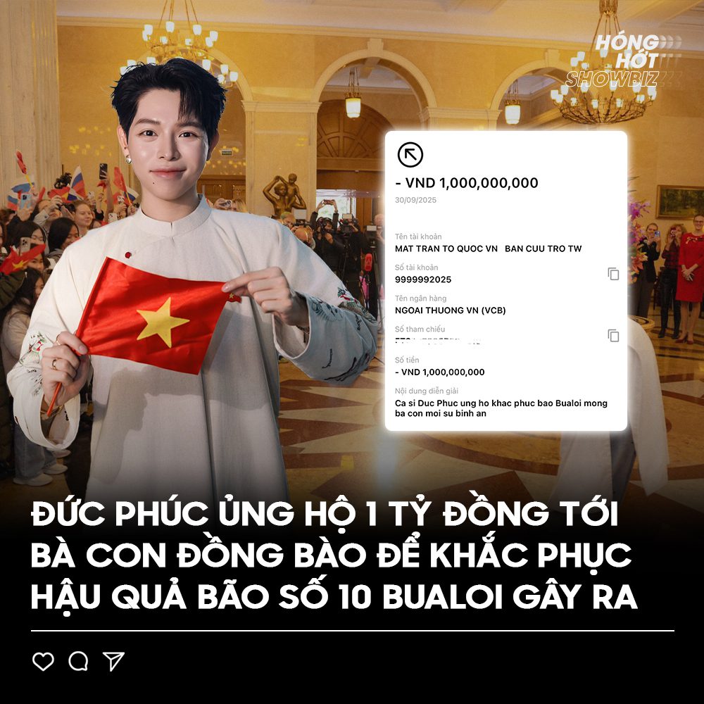 Đức Phúc ủng hộ 1 tỷ đồng giúp bà con khắc phục bão Bualoi 2 557588386 1210920651059839 1554559802680938102 n
