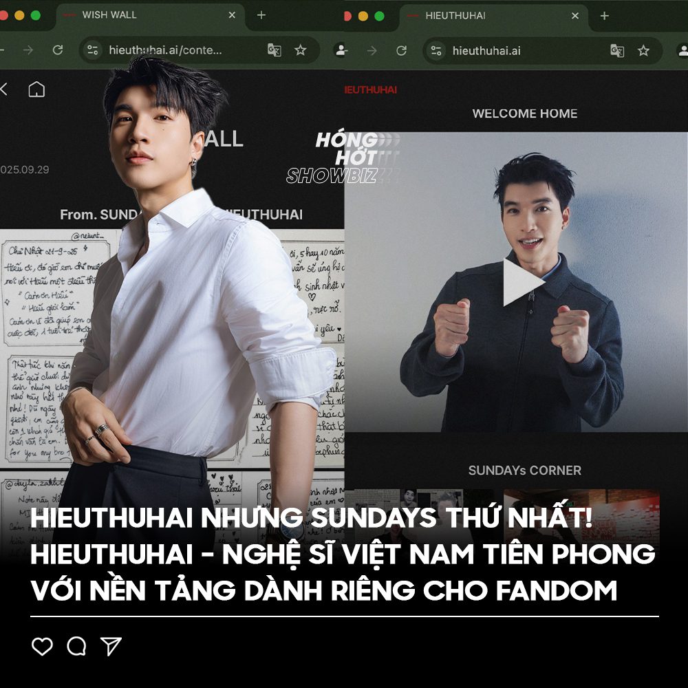 HIEUTHUHAI ra mắt nền tảng Fandom SUNDAYs cho người hâm mộ 2 557625632 1209019041250000 7839466751774102416 n