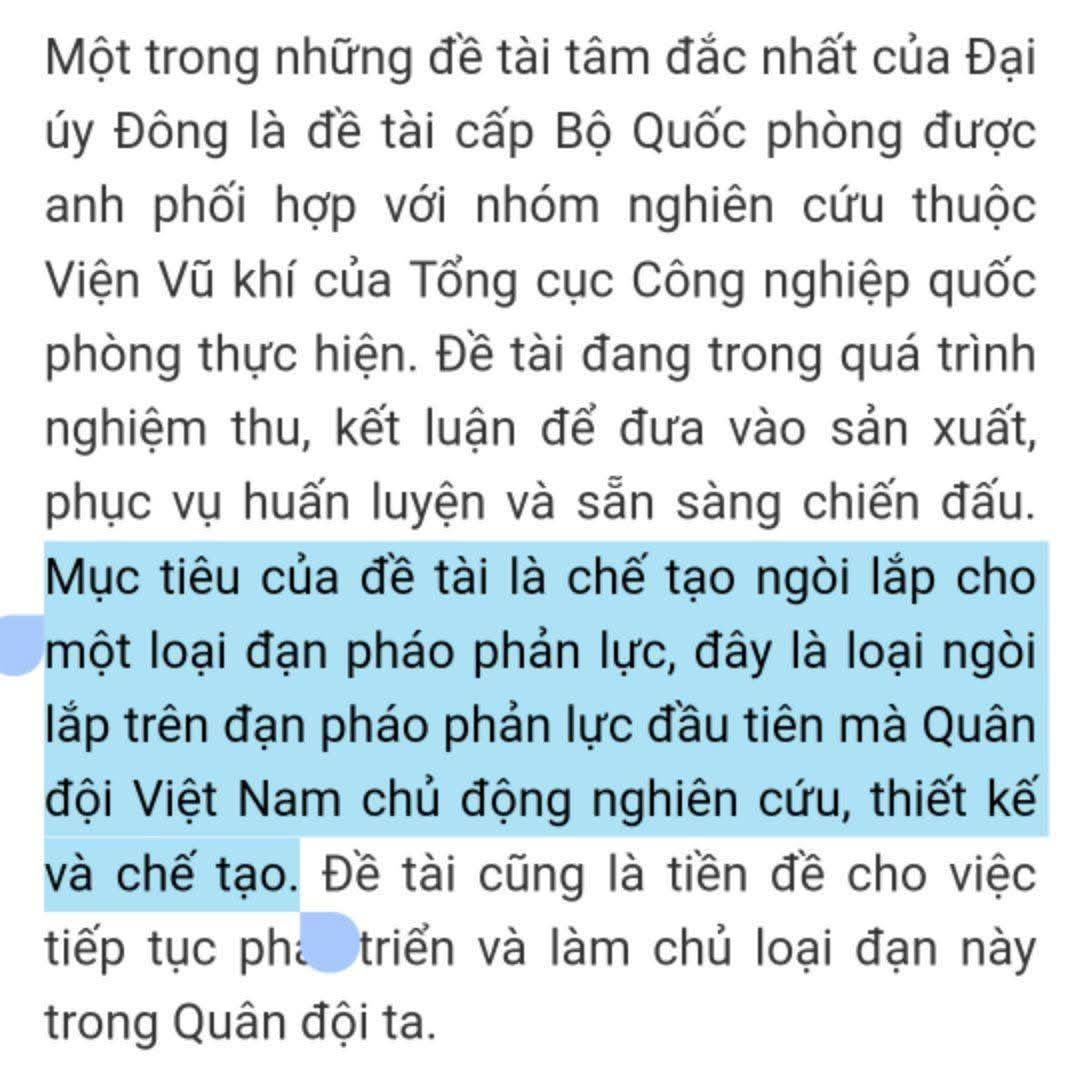 Việt Nam chế tạo ngòi nổ cho đạn pháo phản lực cỡ lớn 2 556717492 813358624547537 3171994567465604391 n