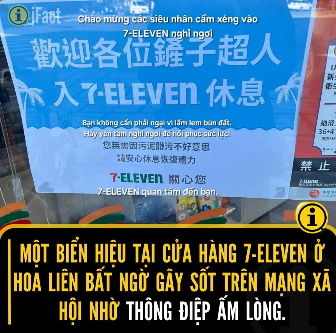 Cảm động biển hiệu chào đón 'siêu nhân cầm xẻng' tại 7-ELEVEN 2 556860209 1230852092413945 2997225801452047029 n