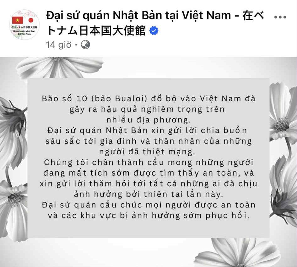 Đại sứ quán nước ngoài chia buồn với nhân dân Việt Nam 6 556909005 1228482515984236 1945446766896202854 n