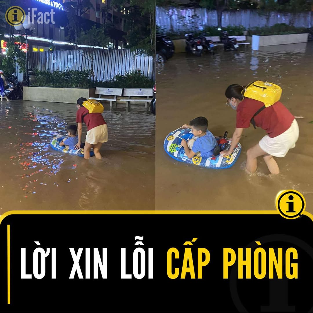 Hà Nội ngập lụt: Lời xin lỗi từ trưởng phòng gây tranh cãi 2 557545233 1229655909200230 1150780931900408321 n