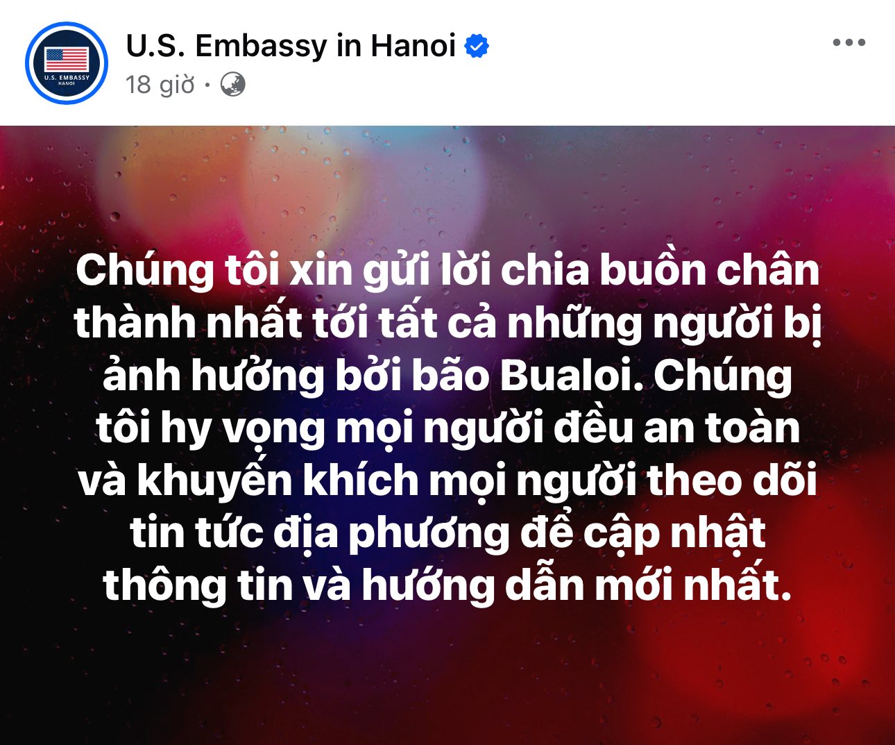 Đại sứ quán nước ngoài chia buồn với nhân dân Việt Nam 4 557589826 1228488035983684 5565170063617828522 n