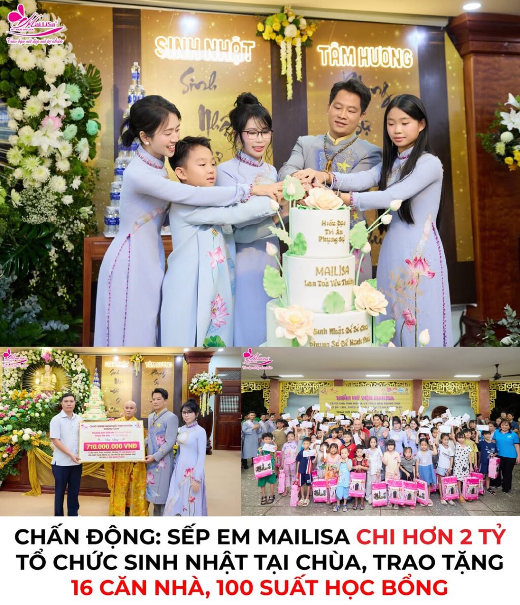 Sếp Mailisa gây sốt với sinh nhật từ thiện hơn 2 tỷ đồng! 2 557628453 1122904629950529 8348854299919762675 n