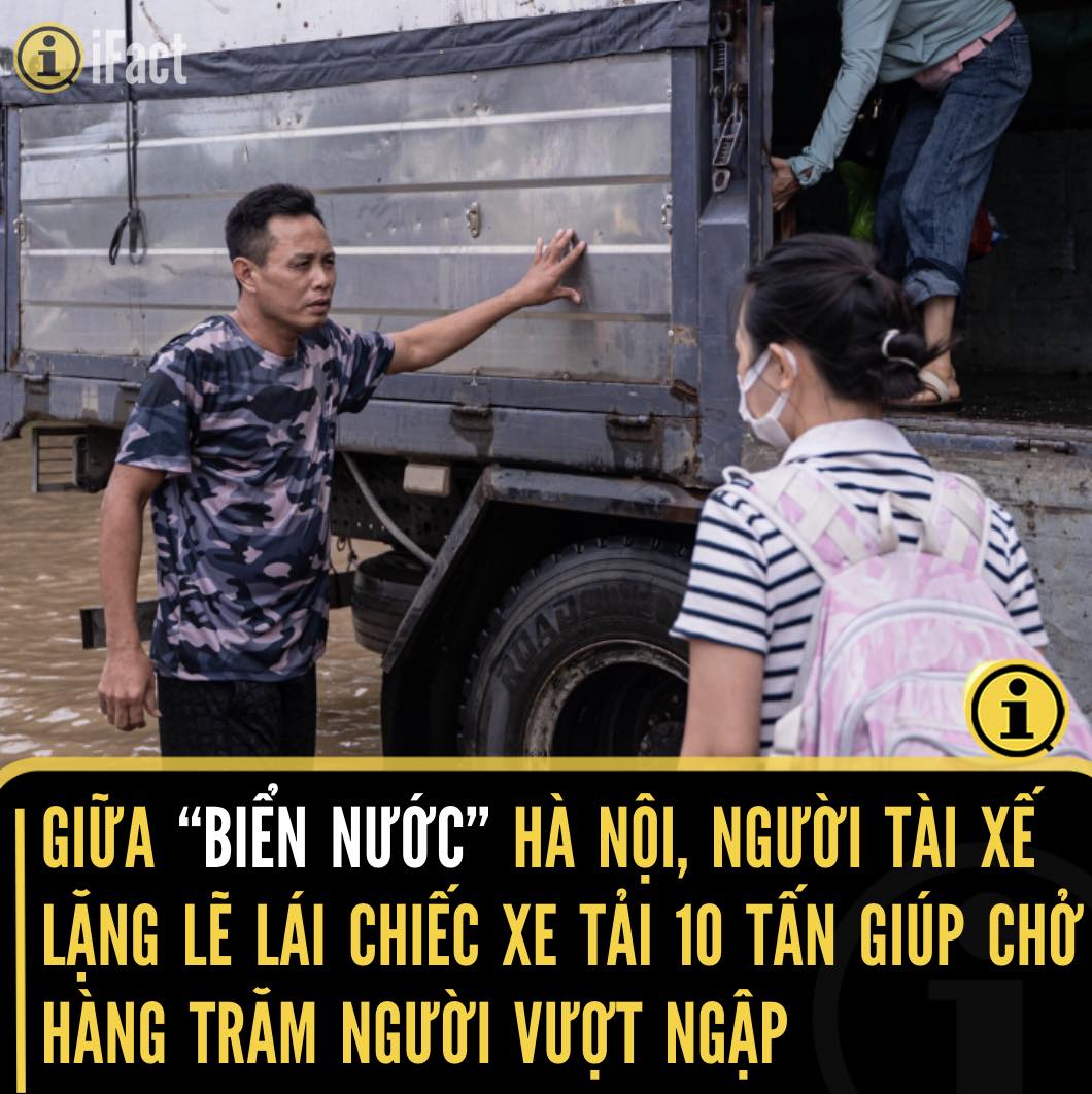 Người đàn ông Hà Nội biến xe tải thành chuyến xe miễn phí giữa mưa bão 2 557737047 1234446778721143 2177303391624002213 n