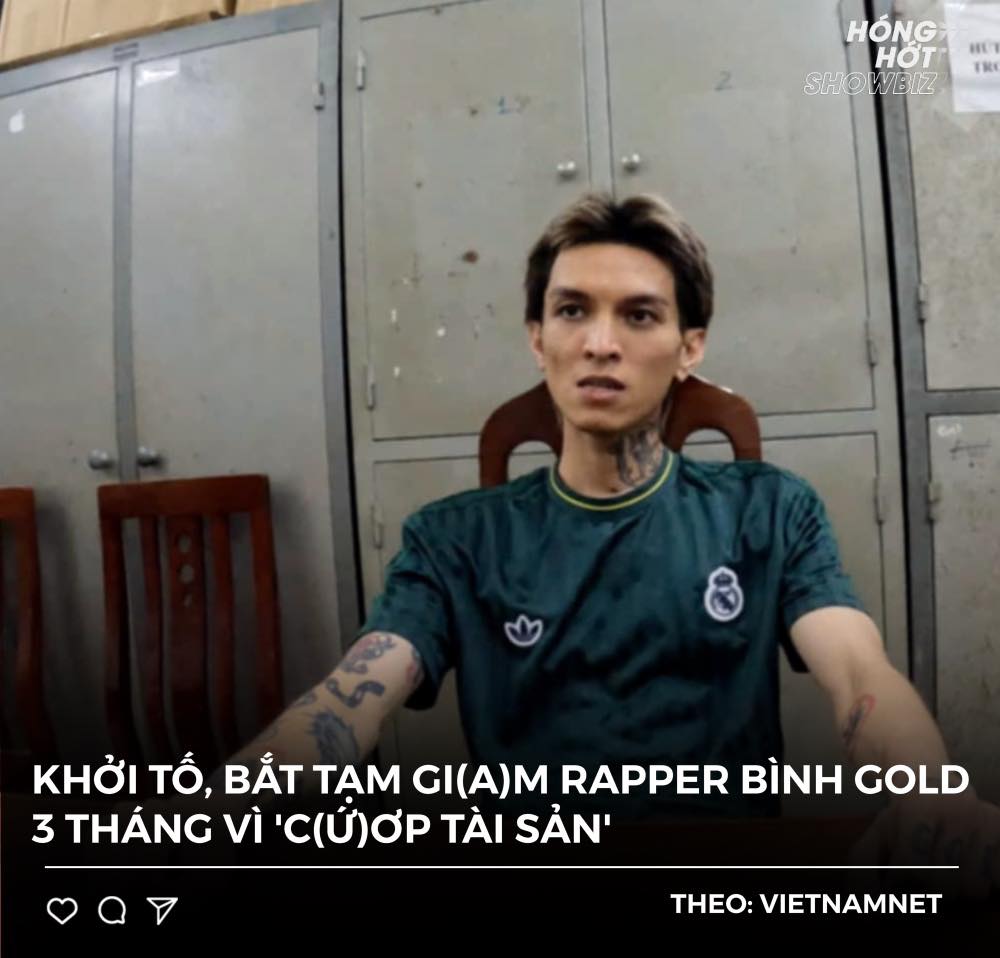 Rapper Bình 'Gold' bị khởi tố vì cướp tài sản 2 557974976 1216367273848510 8498861674439030639 n