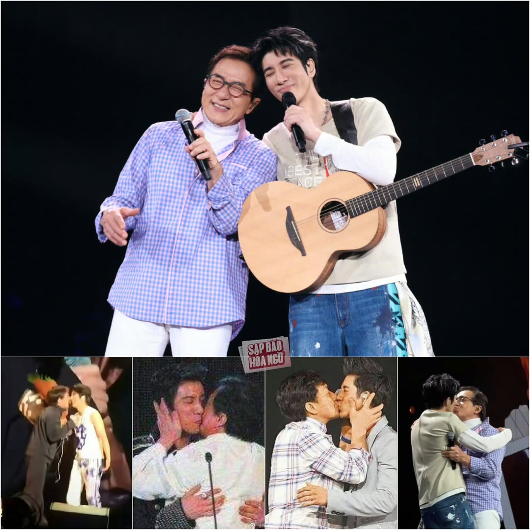 Thành Long và Vương Lực Hoành khoá môi trên sân khấu concert 2 558106538 1099649209034320 8834265867321711719 n