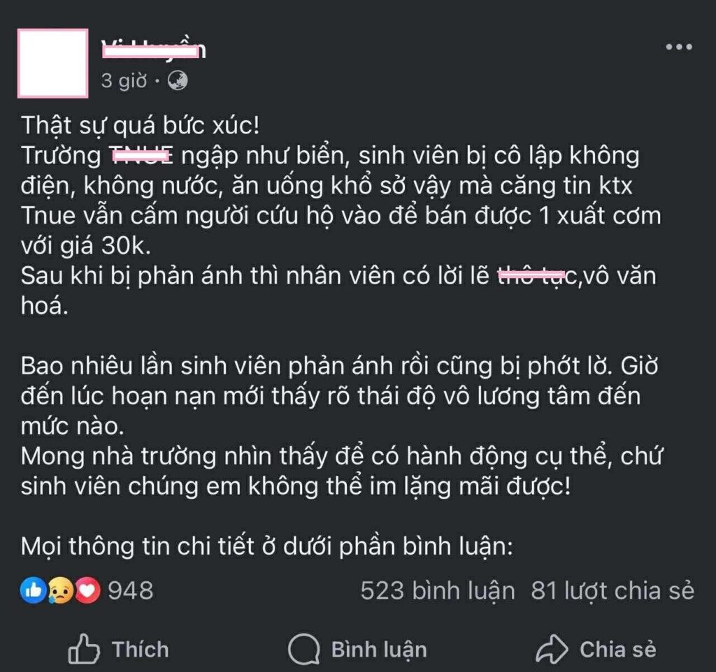 Bão lũ tại Thái Nguyên: Sinh viên kêu cứu vì thiếu thốn 2 558115009 1257622306410345 7930999338360285776 n
