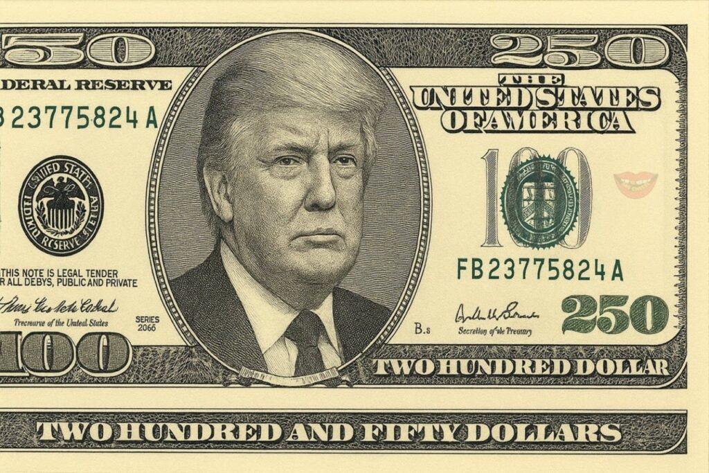 Donald Trump đề xuất phát hành tờ tiền 250 đô la có hình ảnh của mình 2 558547890 823879760164894 6586127033304677125 n