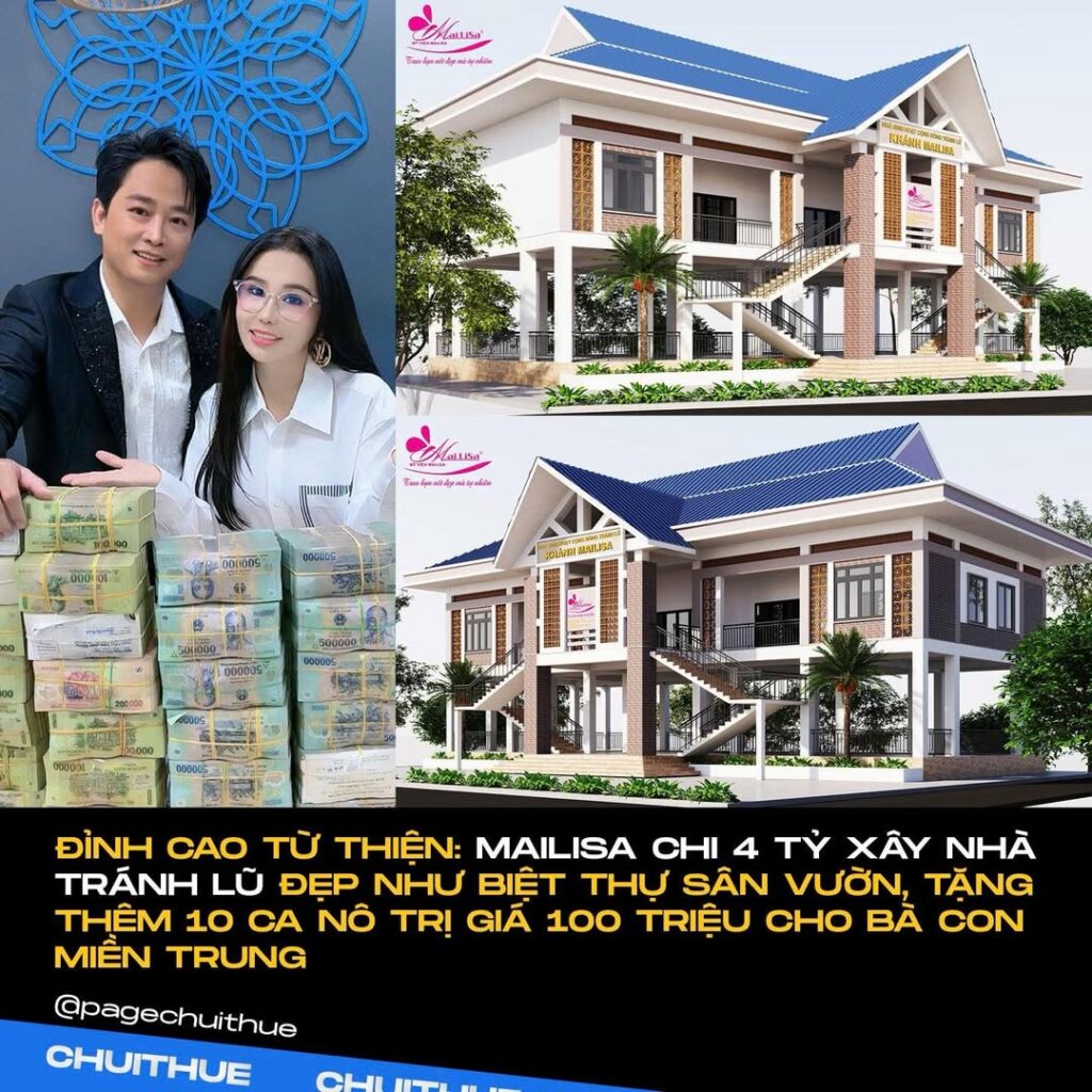 Mailisa chi 4 tỷ xây nhà tránh lũ tặng bà con miền Trung 2 558999936 1142300801334448 3873272604630412083 n