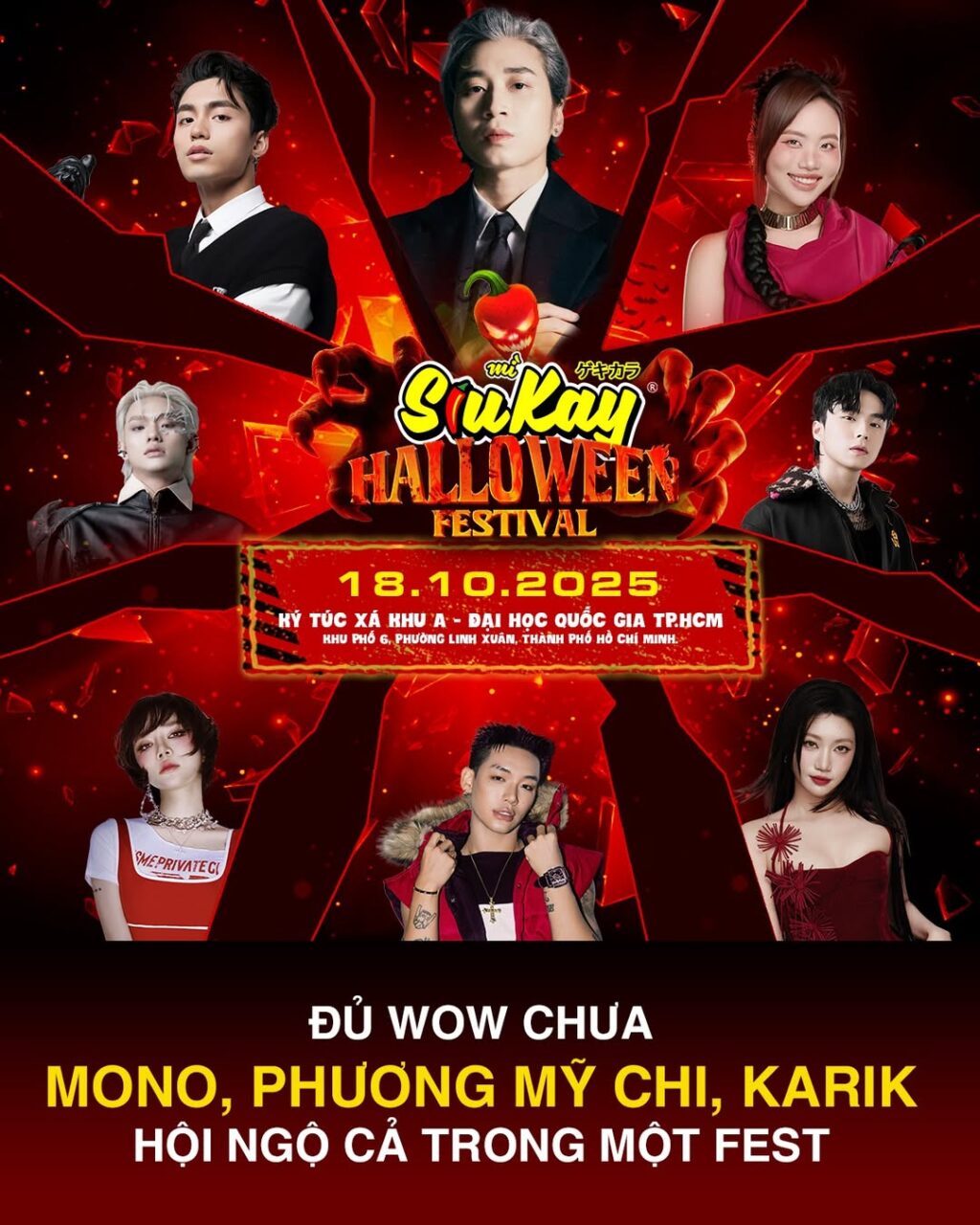 SiuKay Festival 2025: Đêm hội Halloween bùng nổ tại TP.HCM 2 559556414 1221329643352273 865110757100663702 n