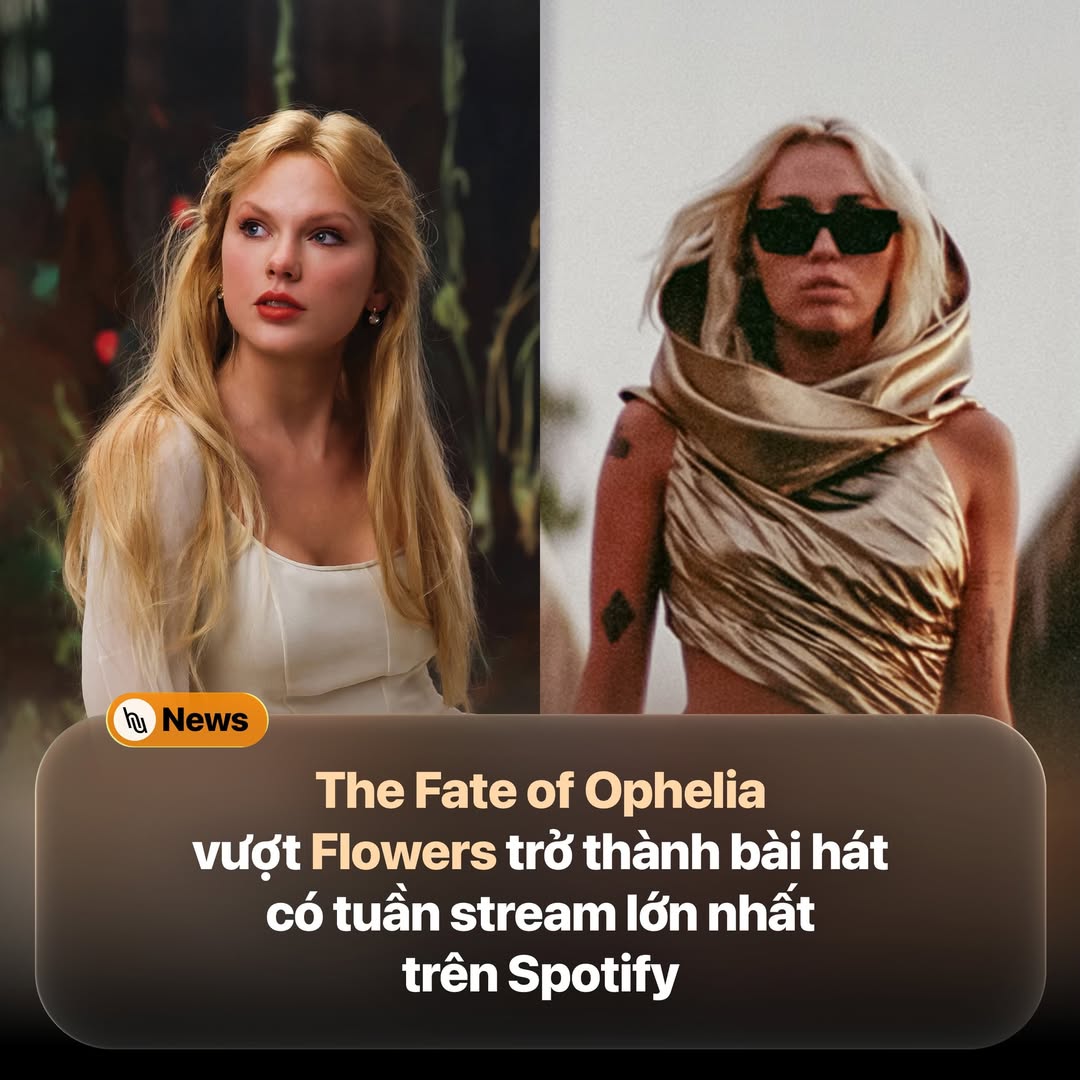 Taylor Swift lập kỷ lục mới với 'Ophelia' trên Spotify 2 561152256 1396689828690220 3140156333833808441 n